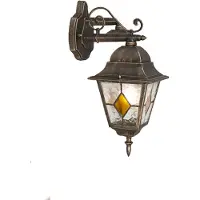 QAZQA Lanterne murale extérieure vintage intelligente en bronze avec Wifi A60 - Antigua