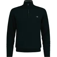 Gant pour homme. 87213 Pull demi-zip vert (S), Casuel, Laine, Manche longue