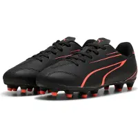 Puma Chaussures de football Vitoria FG/AG Junior - noir/rouge - maintien ferme