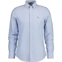 Gant pour homme. 3230115 Chemise Slim Fit Stretch Oxford bleu (M), Casuel, Coton, Classique, Manche longue