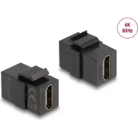 DeLOCK Keystone Modul HDMI Buchse zu HDMI Buchse schwarz
