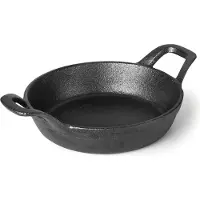 Lacor PFANNE O/HOLZBEHAELTER Magma D.12 cm, Gusseisen, Noir