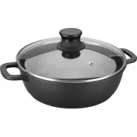 Lacor 25827 Cocotte avec couvercle en verre 28 Fonte Aluminium