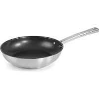 Lacor Foodie 45324 Poêle à frire, 24 cm de diamètre maxi, acier inoxydable, compatible induction, revêtement antiadhésif