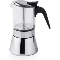 Lacor Cafetière Italienne Siena 6 Tasses Inox Et Verre Tous Feux