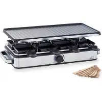 Lacor Gril à raclette, Appareil à raclette, Argent, Noir