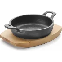 Lacor Magma Bratentopf rund D12cm inkl Servierbrett