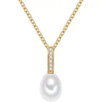 Valero Pearls Chaîne or / transparent / blanc perle