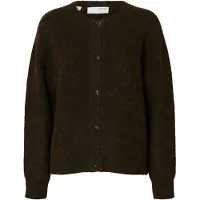 Selected Cardigan 'SLFLULU' brun foncé