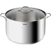 Tefal Intuition XL, acier inoxydable, couvercle en verre, induction, 44.2x44.4x44.4x24cm, 17.5L, argenté
