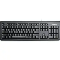 Kensington Clavier Valuekeyboard, noir, taille standard (100 %), filaire, USB, AZERTY, noir