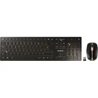 Cherry Desktop DW 9100 SLIM [FR] WL AES black/copper BT Lithium Akku - wochenlange Nutzung ohne Aufladung