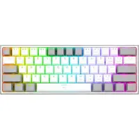 Redragon K617-RGB Fizz RGB Blanc/Gris, Câble, USB, Interrupteur mécanique, Gris, Blanc