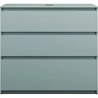 Burgbad Lin20 meuble sous-lavabo avec plan de toilette, 3 tiroirs, 1002x552x900mm, WXOE100F5395