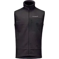 Norrøna - Polaire d'alpinisme - Trollveggen Warm3 Vest M Phantom pour Homme - Taille L - Noir