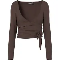 Pieces T-shirt 'PCROYA' marron
