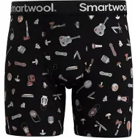 Smartwool Merino Print Brief Boxers Noir XL Homme