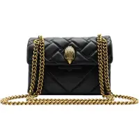 Kurt Geiger pour femme. 1470805109 Mini sac en cuir Kensington noir (OSFA), Casuel