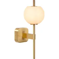 Lucide Elda - applique murale - 18,4 x 12 x 34,5 cm - IP44 - or