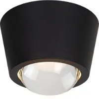 Lucide Rigon - plafonnier - Ø 9 x 6,6 cm - 6W LED inclus - noir