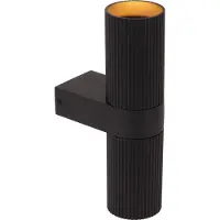 Lucide CLUBS – Applique murale – Noir – GU10 – 21 cm