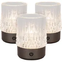 Lucide Lampes de table rechargeables Lily Jeu de 3 chromes