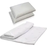 Talamo Italia Coconetten - Surmatelas Simple, 190x80x5h cm Blanc, Déhoussable Fabriqué en Italie
