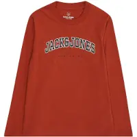 Jack & Jones T-shirt enfant JJECALEB VARSITY garcons - Rouge - 15 ans