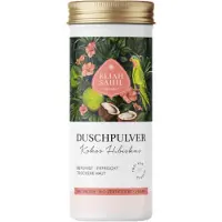 Eliah Sahil Poudre de douche bio à la noix de coco et à l'hibiscus 90 g
