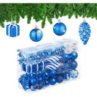 Relaxdays Ensemble de 72 boules de Noël (72x)