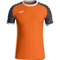 Jako Iconic Maillot manches courtes homme - Orange fluo / Noir