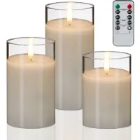 Relaxdays 3x bougies LED (3x)