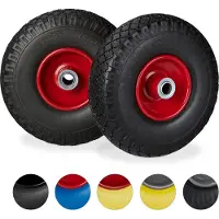 Relaxdays 10026069_261 Sackkarrenräder luftbereift