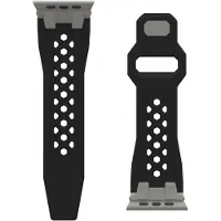 Uag Bracelet Monarch en silicone pour Apple Watch | 44/45/46/49 mm - Black Titanium