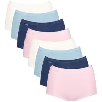 Sloggi Slip bleu clair / bleu foncé / rose / blanc
