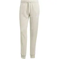 Adidas Pantalon de sport 'ESSENTIALS 3-STRIPES FLEECE SLIM' blanc / blanc cassé