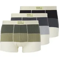 QS Boxers écru / marine / bleu marine / vert