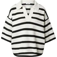 EDITED The Label T-shirt oversize 'Mireia' noir / blanc