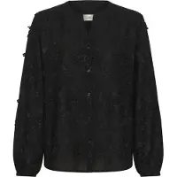Cream Chemisier 'Hilda' noir