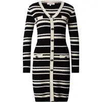 Derhy Robes en maille 'CANDY' noir / blanc
