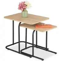 Relaxdays ensemble de 2 tables d'appoint (35 x 48 x 42 cm)