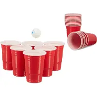 Relaxdays Gobelets de beer pong (50x)