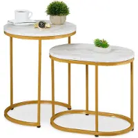Relaxdays 2x tables-d'appoint (40 x 40 x 51 cm)