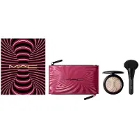 MAC Kit supplémentaire Trick Of The Light Dimension Finition de la peau :Trousse de maquillage en tissu bordeaux