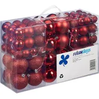 Relaxdays Lot de 100 boules de Noël (100x)