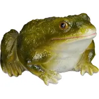 Relaxdays Statue Grenouille Figurine Déco Jardin Crapaud En Pierre Décoration Balcon