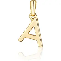 JVD Lettre minimaliste plaquée or "A" Pendant SVLP0948XH2GO0A