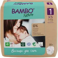 Bambo Nature Couches Bambo Natura XS Taille 1 de 2 à 4 kg x22