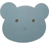 Lucide Charlie Bear - applique murale - 26 x 4,2 x 20 cm - 7W LED dimmable inclus - bleu