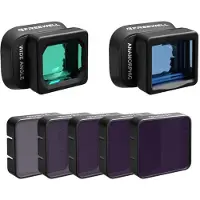 FreeWell Dji Mini 4 Pro Wide Angle & Anamorphic Lens Kit With Nd Filters Noir